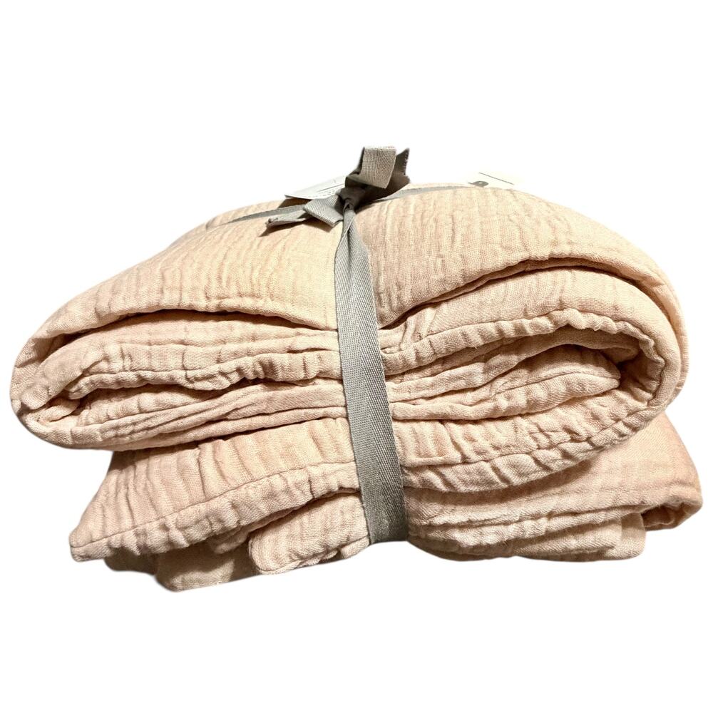 Set of Two (2) Elysian Cross-Dyed Gauze King Shams - Picture 4 of 4